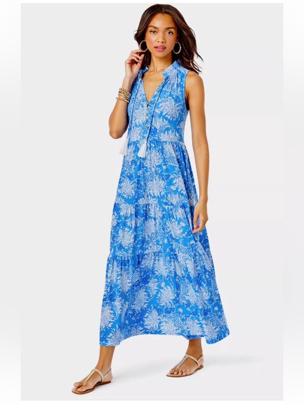 Lilly Pulitzer Malone Boca Blue Maxi Dress